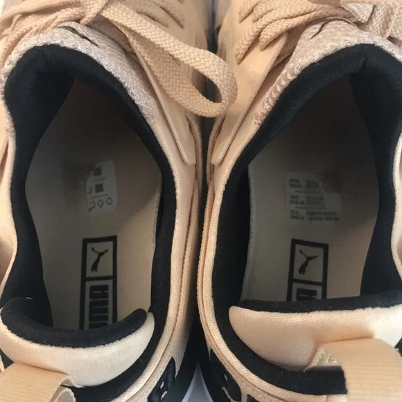 PUMA Muse Pink & Metallic Rose Gold Sneaker Running Shoes - Size 7.5 - Picture 10 of 12